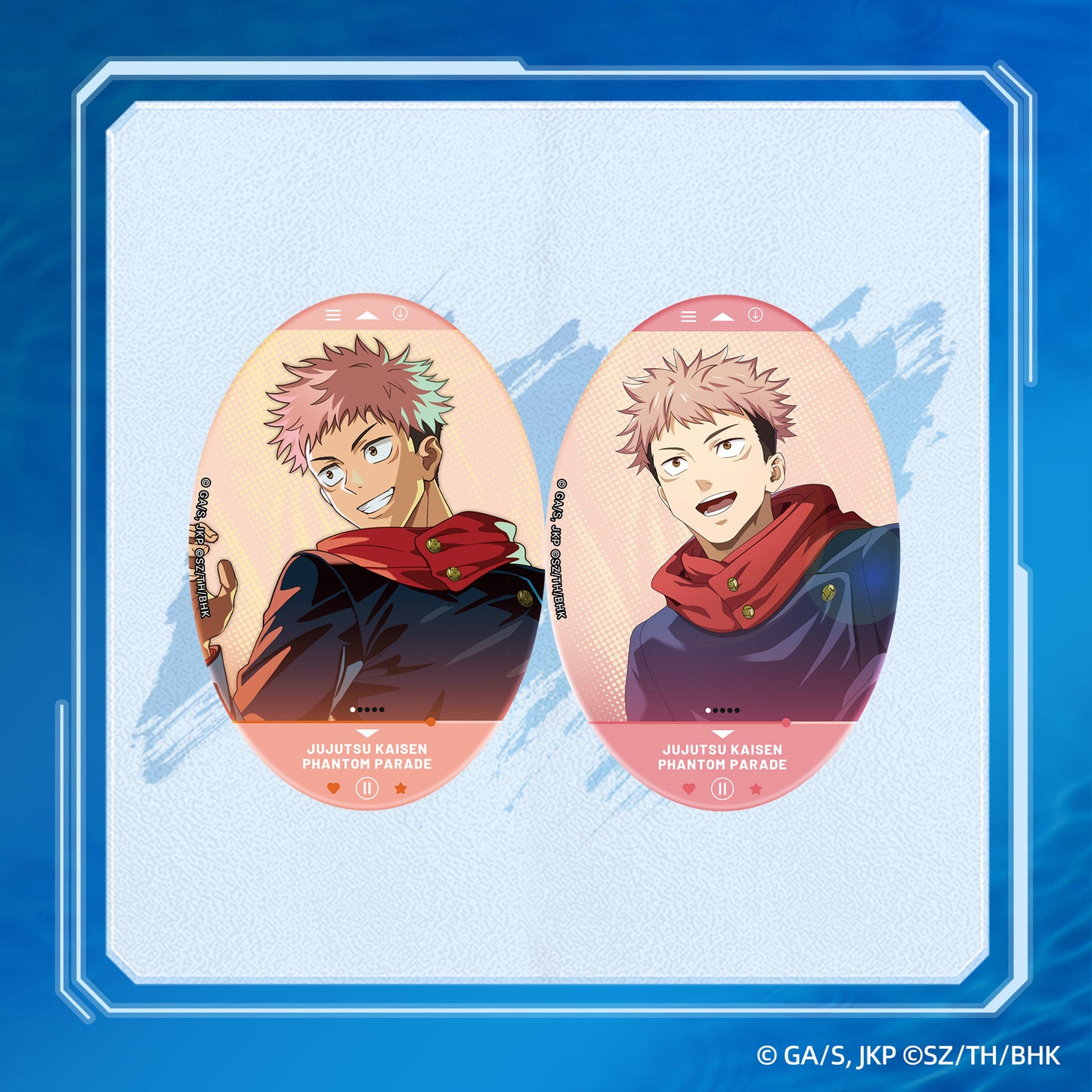 "Jujutsu Kaisen Phantom Parade" Yuji Itadori Character Pool Badge Vol.1