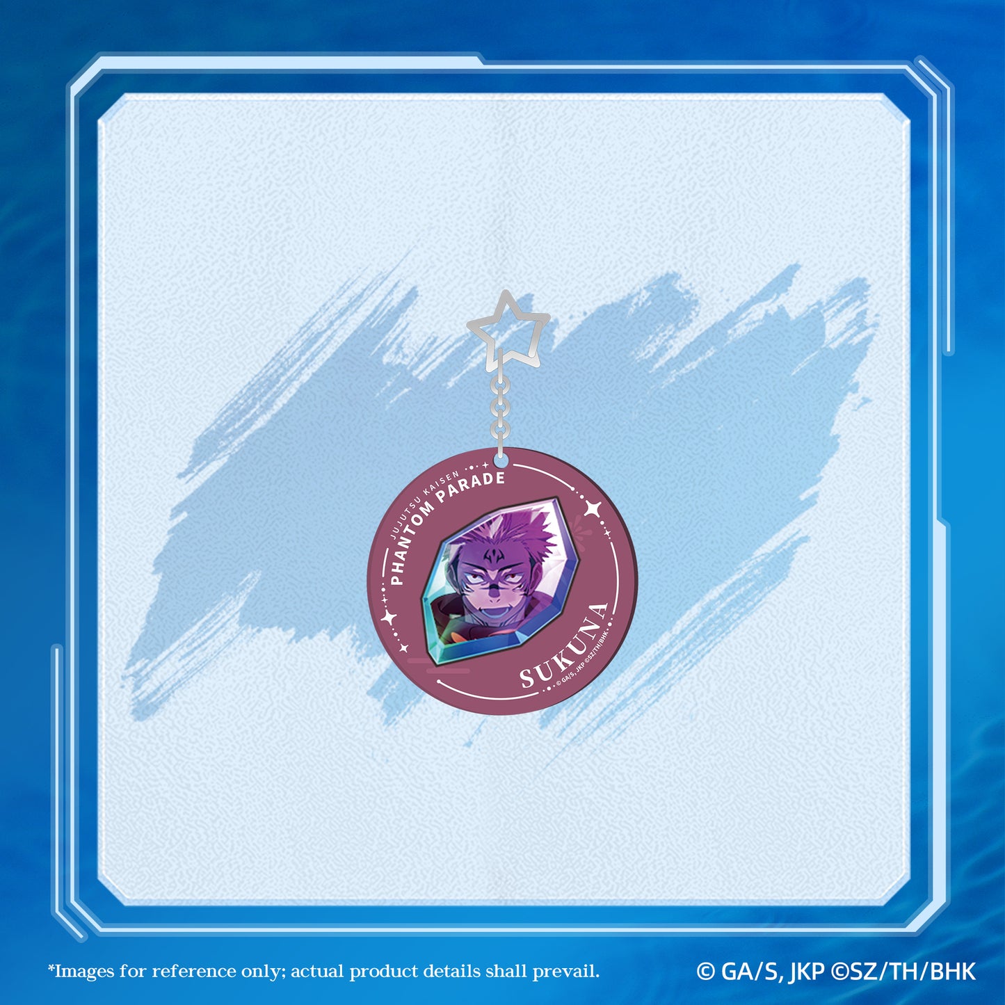 Jujutsu Kaisen Phantom Parade Gem-Shaped Acrylic Keychain