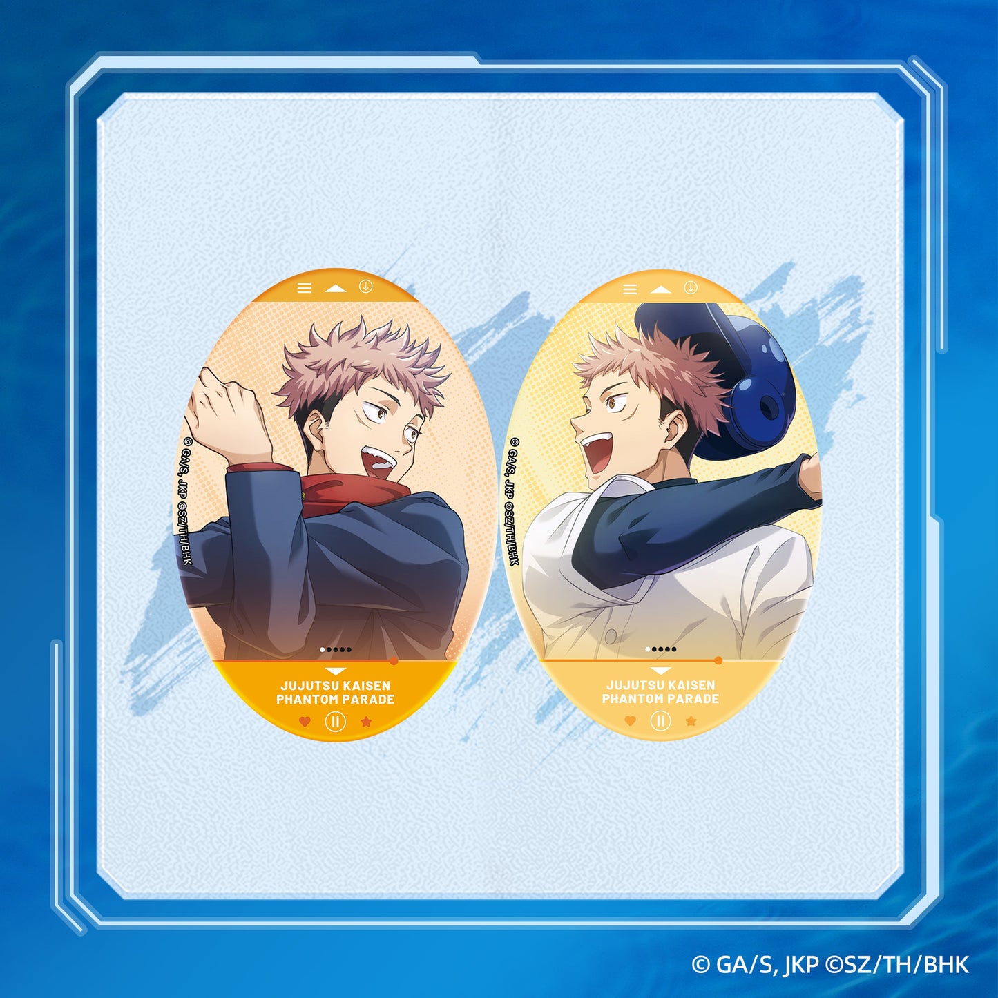 "Jujutsu Kaisen Phantom Parade" Yuji Itadori Character Pool Badge Vol.1